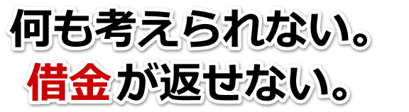 何も考えられない。借金が返せない。伊豆市で弁護士や司法書士に無料で相談する