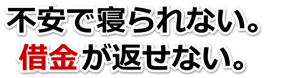 不安で寝られない。借金が返せない。延岡市で弁護士や司法書士を頼って無料相談